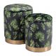 Zuo® Botanical Green Ottoman Storage Set-1