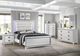 Elements International Moondance White King Panel Bed-3