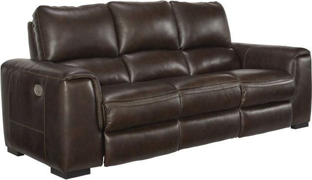 Signature Design by Ashley® Alessandro Walnut Power Reclining Sofa-0