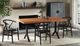 Moe's Home Collection Trix Honey Oak Dining Table with Black Base-1