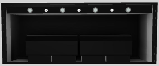 Vent-A-Hood® Designer Series 60" Black Wall Mounted Range Hood-2
