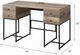 ACME Furniture Desirre Black/Rustic Oak Writing Desk with USB Port-2