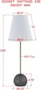 Forty West Sawyer Gray Buffet Lamp-1
