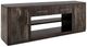International Furniture Direct Balam Dark 80" Entertainment Center with Fireplace-2
