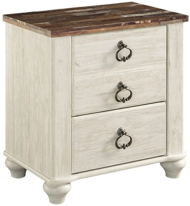 Signature Design by Ashley® Willowton Whitewash Nightstand-0