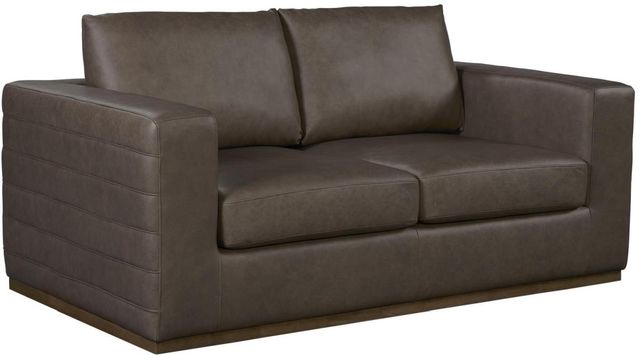 Bernards Linné Brown Loveseat-0