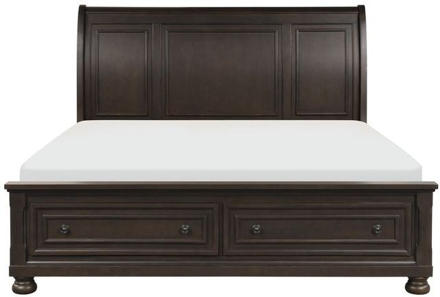 Homelegance® Begonia Grayish Brown California King Storage Platform Bed-2