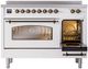 Ilve® Nostalgie II Series 48" White Pro Style Induction Range-3