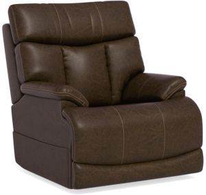 front view of the Flexsteel® Clive Brown Power Lift Recliner