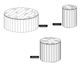 International Furniture Direct White Balam Ivory White Cocktail Table-3