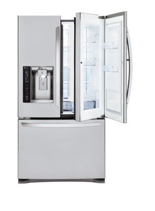 LG 24 Cu. Ft. French Door Refrigerator-Stainless Steel-1
