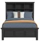 Elements International Hampton Kids Charcoal Full Bookcase Bed-1