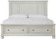 Signature Design by Ashley® Robbinsdale Antique White Queen Storage Panel Bed-2