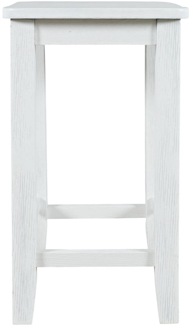 Jofran Inc. Eastern Tides Brushed White Backless Counter Stool-2