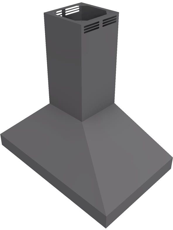 Vent-A-Hood® 42" Gunsmoke Air Recover System (ARS) Duct-Free Euro-Style Island Range Hood-1