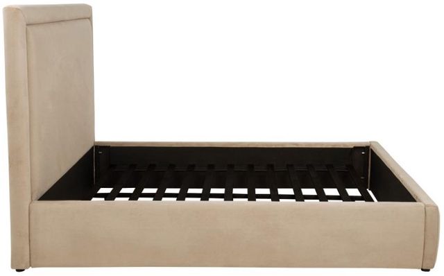 Coaster® Lawson Light Saddle Eastern King Upholstered Platform Panel Bed-3