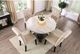 Furniture of America® Elfredo 5-Piece Antique Black/Ivory/White Round Dining Table Set-2