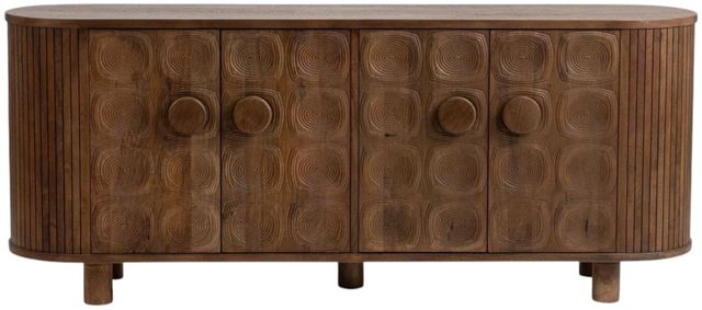 Classic Home Lyle Artisan Brown 4-Door Cabinet-3
