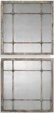 Uttermost® Saragano 2-Piece Slate Blue Square Mirror Set-0