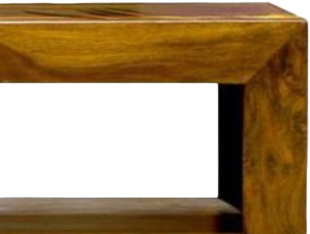 Jaipur Furniture Cube Sheesham Wood Brown Small Plazma with Drawer-2
