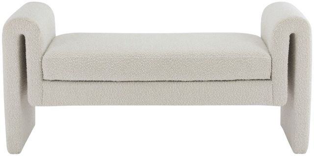 Meridian Furniture Stylus Cream 51" Upholstered Bench-1