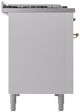 Ilve® Nostalgie II Series 48" White Pro Style Dual Fuel Range-2