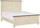 Mazin Furniture Weaver Antique White/Rosy Brown Eastern King Bed-1