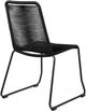 Armen Living Shasta Outdoor Black Stackable Dining Chair-3