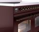 Ilve® Nostalgie II Series 40" Burgundy Pro Style Induction Range-1