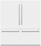 ZLINE 72" 39.6 Cu. Ft. White Matte Built-In French Door Refrigerator with Water Dispensers and Ice Makers-0