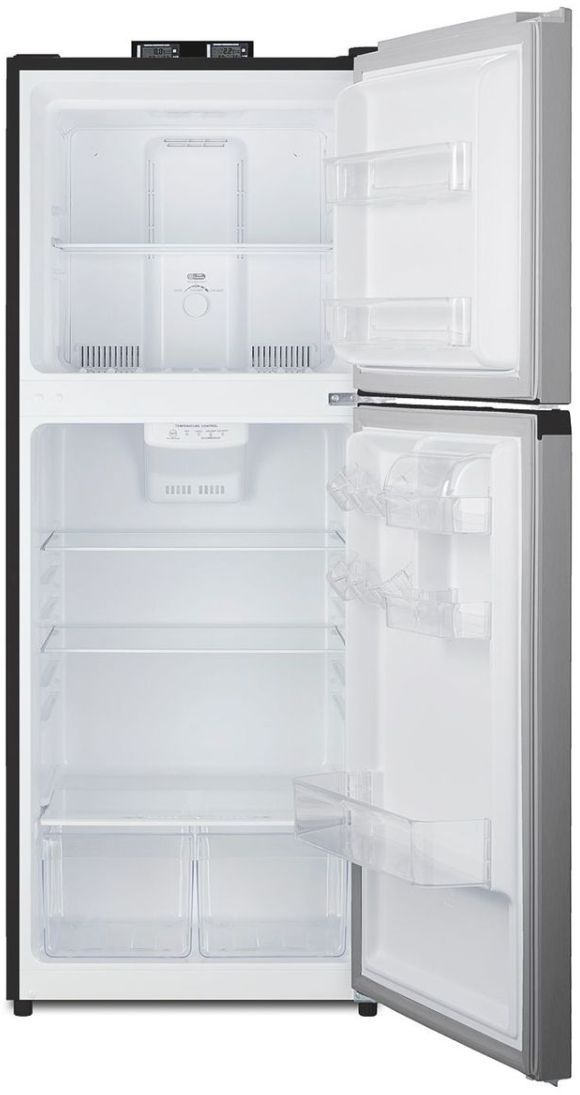 Summit® 24" 10.1 Cu. Ft. Stainless Steel Look Counter Depth Top Freezer Refrigerator-3