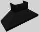 Vent-A-Hood® 66" Black Wall Mounted Range Hood-4