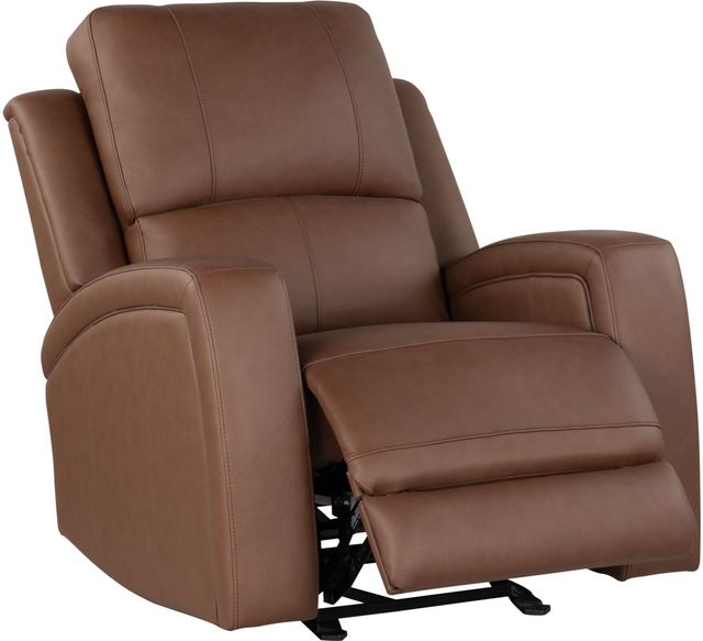 Leather Italia™ Cambria Aria Brown Haven Power Glider Recliner with Lumbar-0