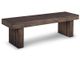 Handstone Cordova 60” Bench with Wood Seat-0