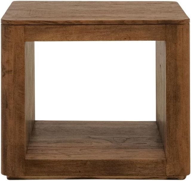 International Furniture Direct Balam Brown End Table-2
