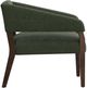 International Furniture Direct Murcia Olive/Lacquer Brown Accent Chair-2