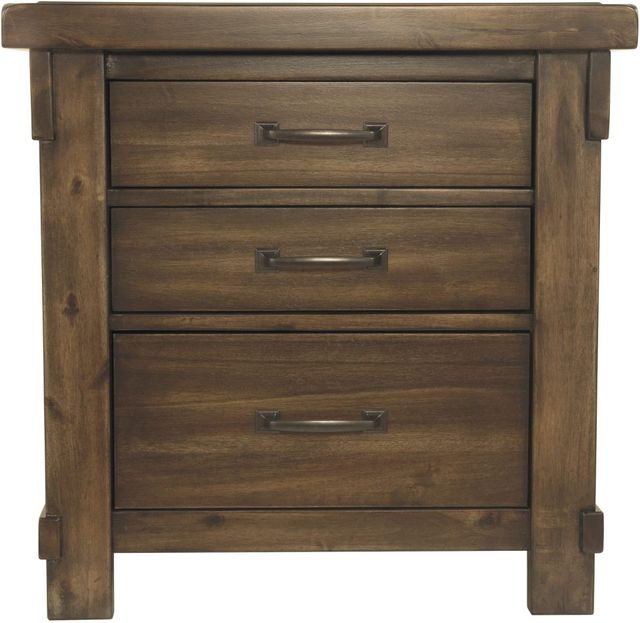 Signature Design by Ashley® Lakeleigh Dark Brown Nightstand-1