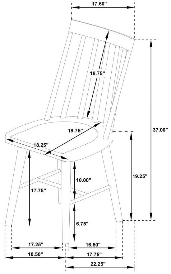 Coaster® Middleton 9-Piece Natural Extension Leaf Dining Set-4