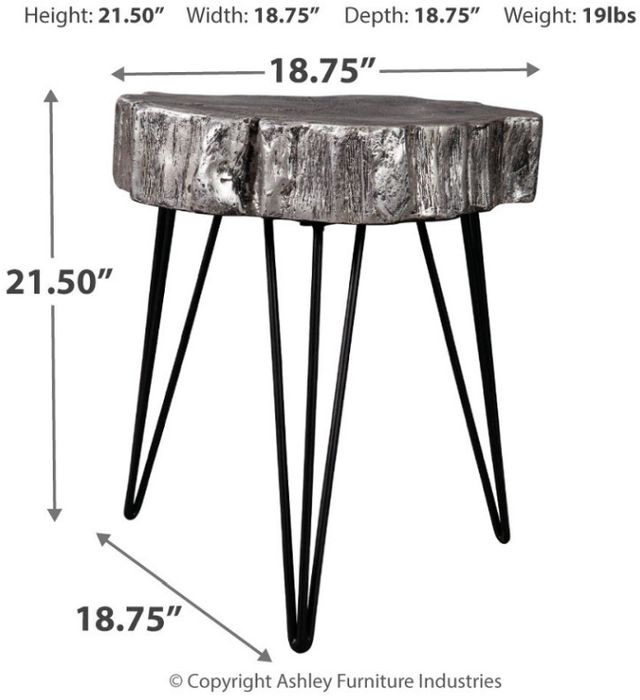 Signature Design by Ashley® Dellman Silver Accent Table-2