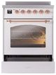 Ilve® Nostalgie II Series 30" White Pro Style Induction Range-2