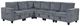 Homelegance® Walterboro 6-Piece Dark Gray Modular Sectional-0