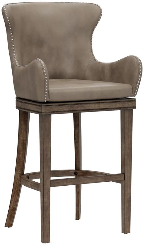 HH2 Home HH2 Home Caydena Weathered Taupe Bar Stool-0