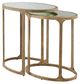 Signature Design by Ashley® Irmaleigh 2-Piece Glass Top Accent Table with Antique Gold Base-1