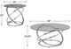Signature Design by Ashley® Hollynyx 3-Piece Glass Top Occasional Table Set with Chrome Base-4