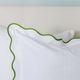 Laura Park Designs Green/White Scalloped Euro Sham-1