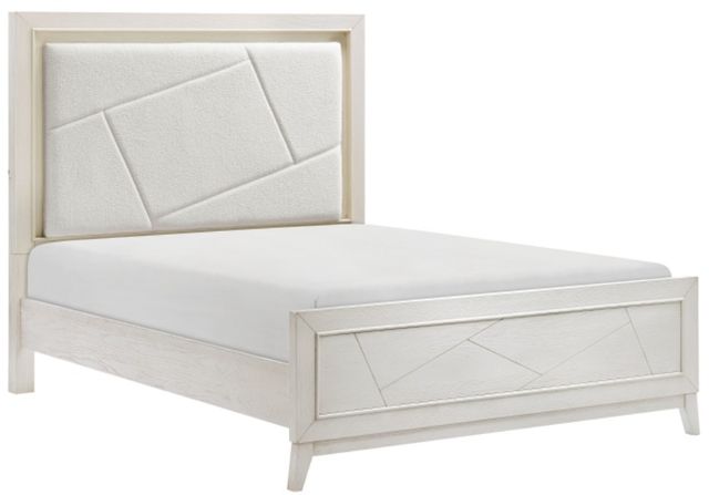 Homelegance® Asteria Antique White/Ivory Eastern King Panel Bed-0