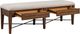 Magnussen Home® Bay Creek Baja Fog/Toasted Nutmeg Upholstered Bench-1