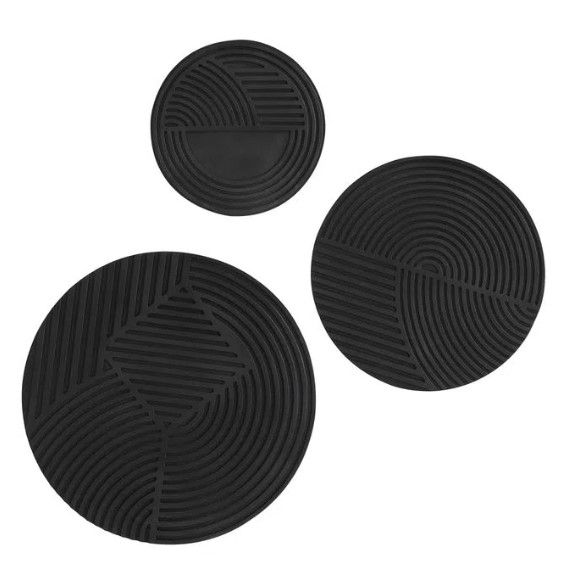 Renwil® Sofia 3-Piece Black Wall Art Set-0