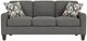Flexsteel® Moxy Gray Flagstone Sofa with Rounded Mailbox Arms-1
