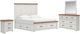 Benchcraft® Savonport 4-Piece Brown/White King Panel Storage Bedroom Set-0